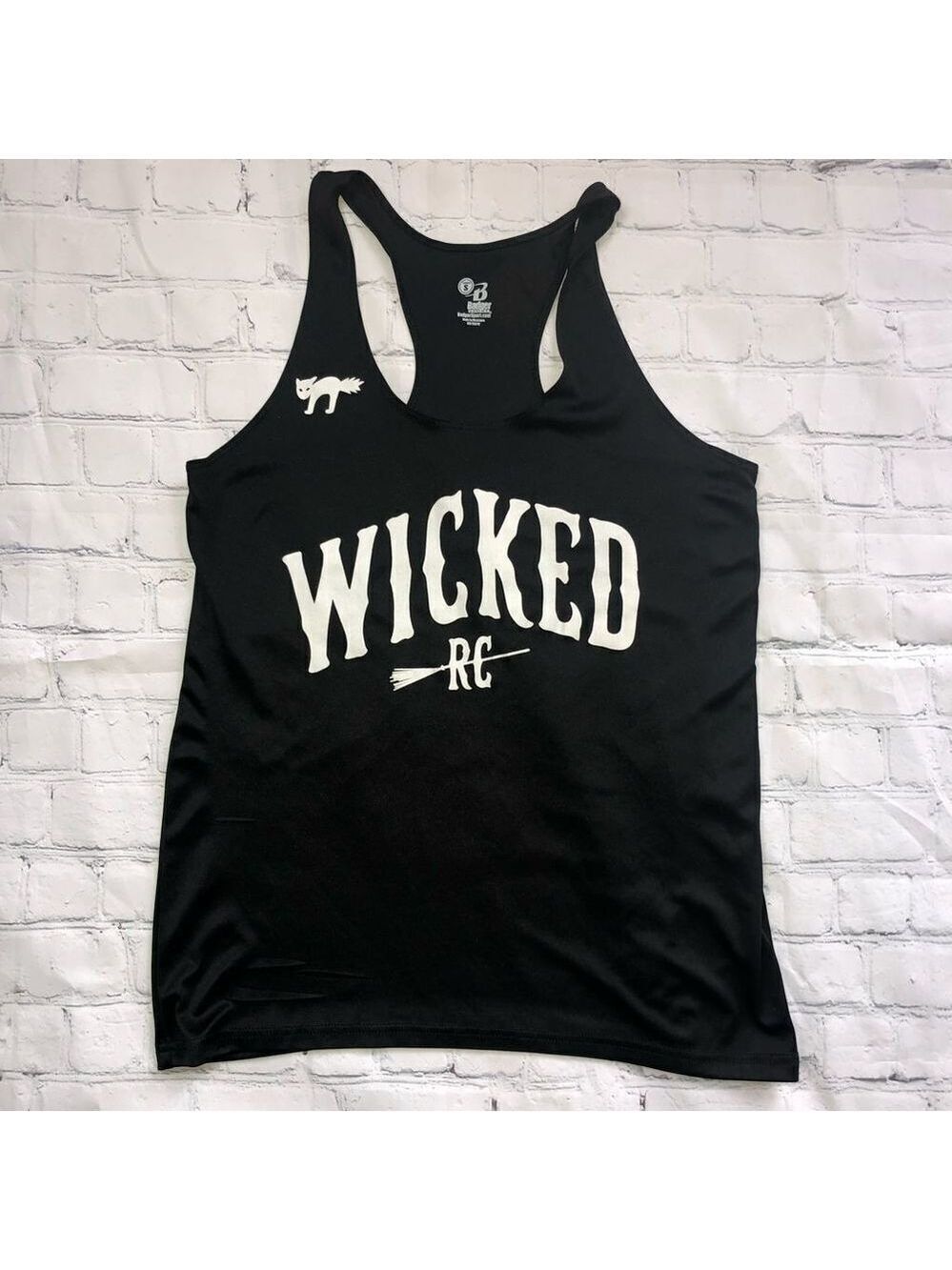 𝅺NWOT Womens Small Badger Sports USATF Wicked Running Club Racer Back Tank Top
